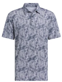 Adidas Shirts|Ultimate365 Textured Print Polo Shirt - Collegiate Navy/White