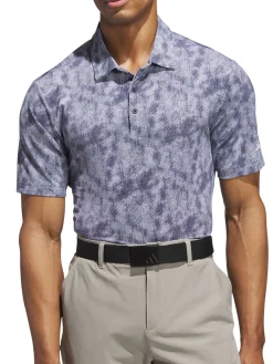 Adidas Shirts|Ultimate365 Textured Print Polo Shirt - Collegiate Navy/White