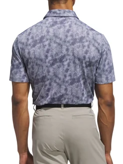 Adidas Shirts|Ultimate365 Textured Print Polo Shirt - Collegiate Navy/White