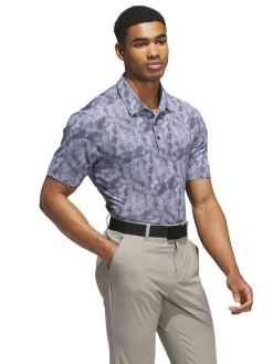 Adidas Shirts|Ultimate365 Textured Print Polo Shirt - Collegiate Navy/White