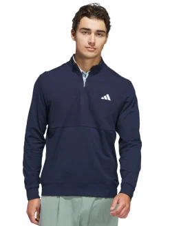 Adidas Jumpers|Ultimate365 Tour Twistknit Quarter Zip Pullover - Collegiate Navy