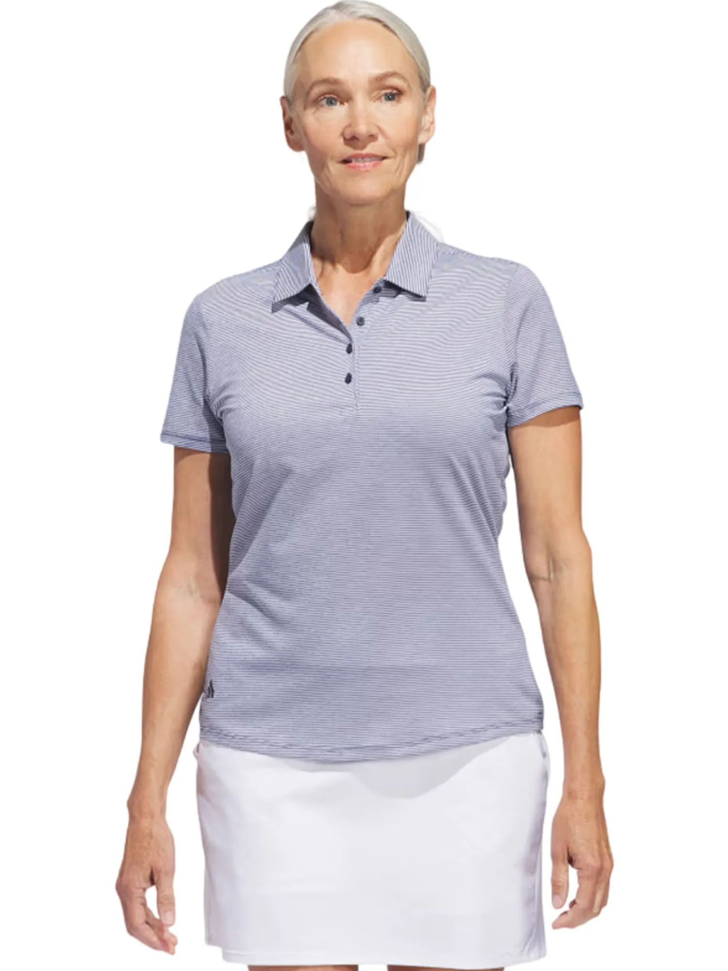 Adidas Shirts|Womens Ottoman Short Sleeve Polo Shirt - Collegiate Navy