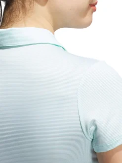 Adidas Shirts|Womens Ottoman Short Sleeve Polo Shirt - Semi Flash Aqua