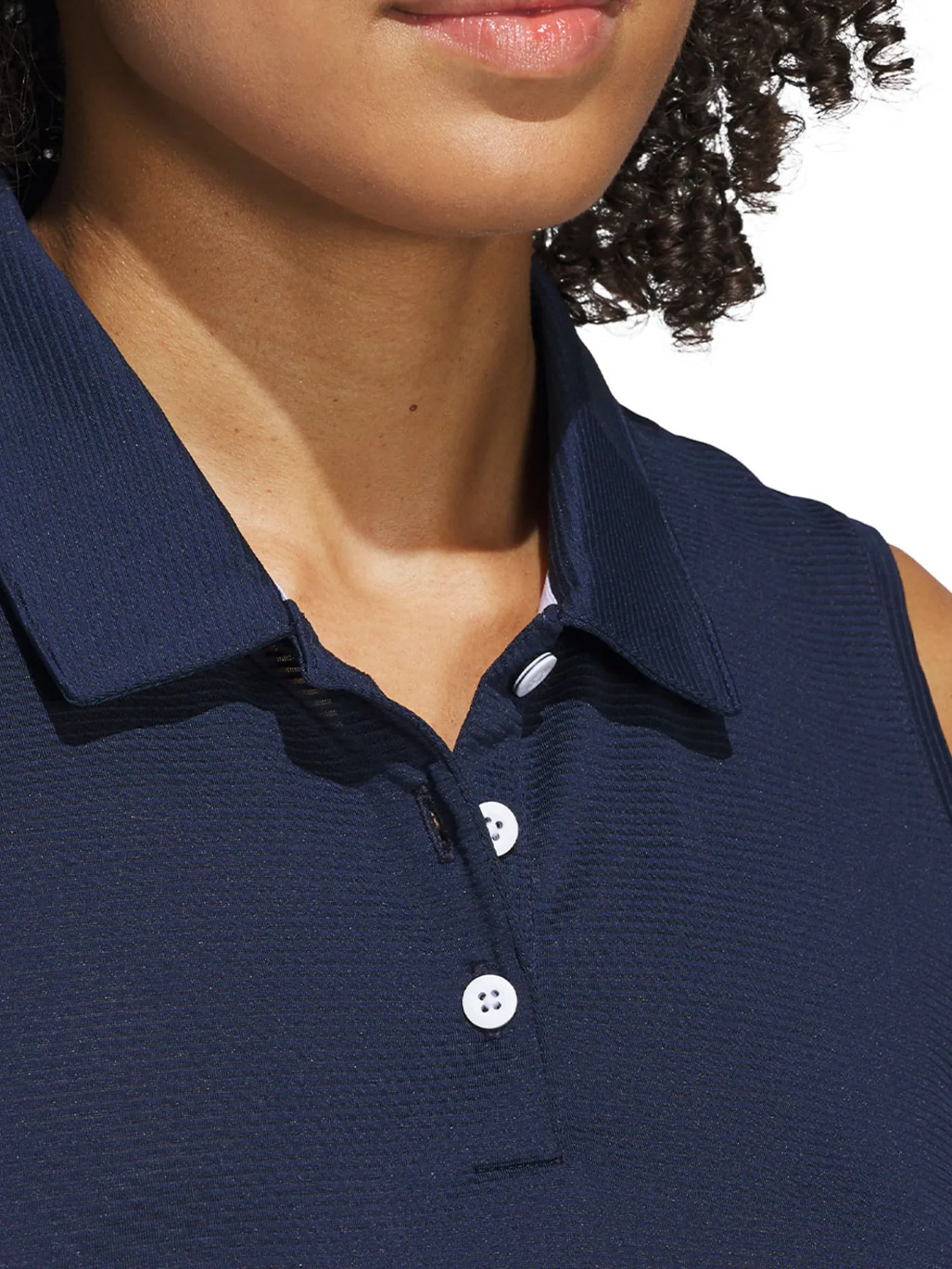 Adidas Shirts|Womens Ottoman Sleeveless Polo Shirt - Collegiate Navy