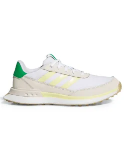 Adidas Clearance Shoes|Womens S2G Spikeless 24 Golf Shoes - Ftwr White/Powder Yellow/Green