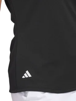 Adidas Shirts|Womens Solid Performance Short Sleeve Polo Shirt - Black