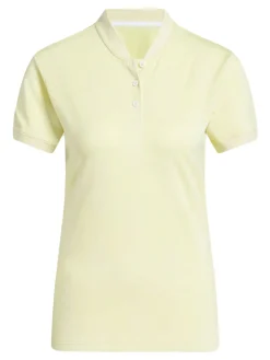 Adidas Shirts|Womens Ultimate365 Diamond Jacquard Polo Shirt - Powder Yellow