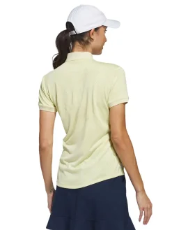 Adidas Shirts|Womens Ultimate365 Diamond Jacquard Polo Shirt - Powder Yellow
