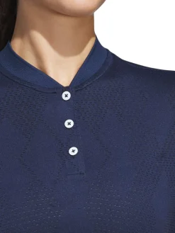 Adidas Shirts|Womens Ultimate365 Diamond Jacquard Polo Shirt - Collegiate Navy