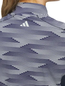 Adidas Shirts|Womens Ultimate365 Printed Quarter-Zip Mock - Collegiate Navy