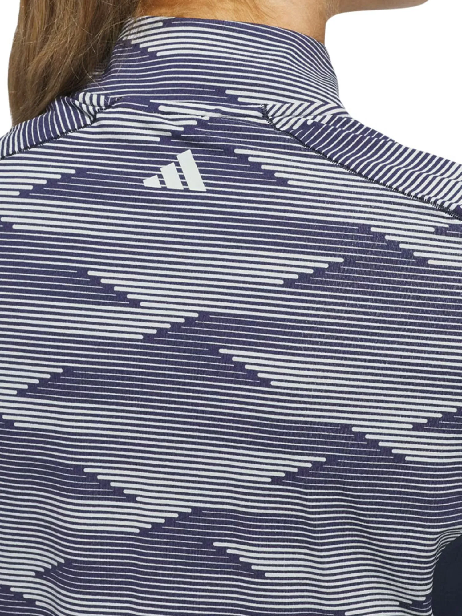 Adidas Shirts|Womens Ultimate365 Printed Quarter-Zip Mock - Collegiate Navy