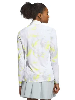 Adidas Shirts|Womens Ultimate365 Printed Quarter-Zip Mock - White
