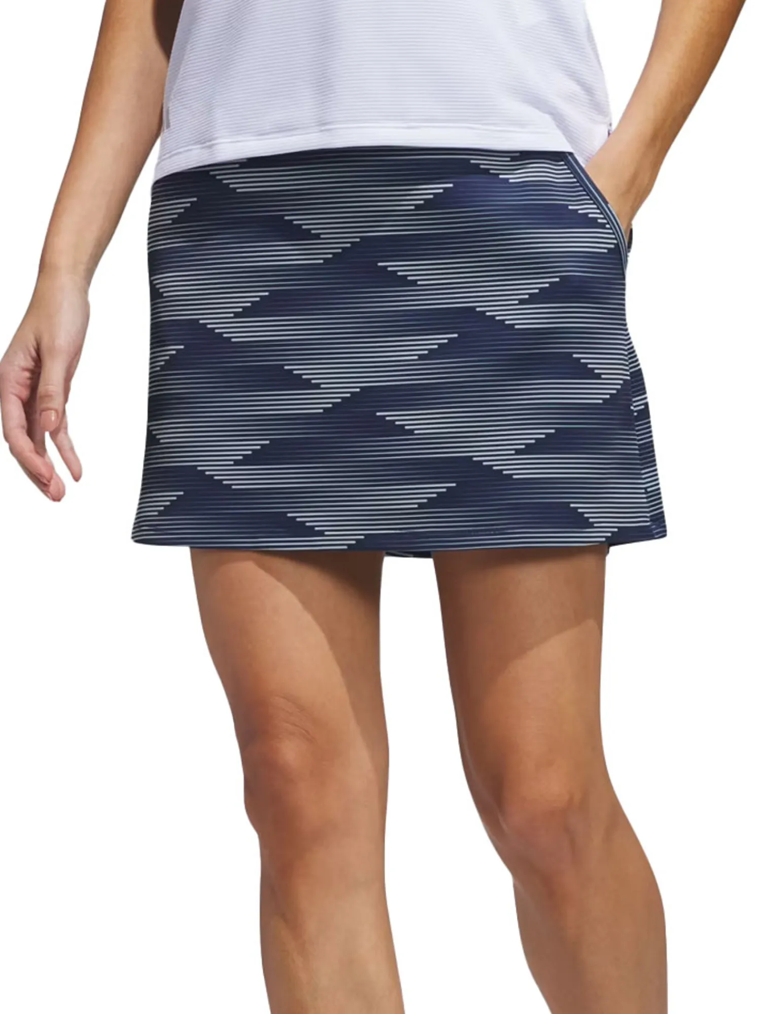 Adidas Skorts & Dresses|Womens Ultimate365 Printed 16-Inch Skort - Collegiate Navy