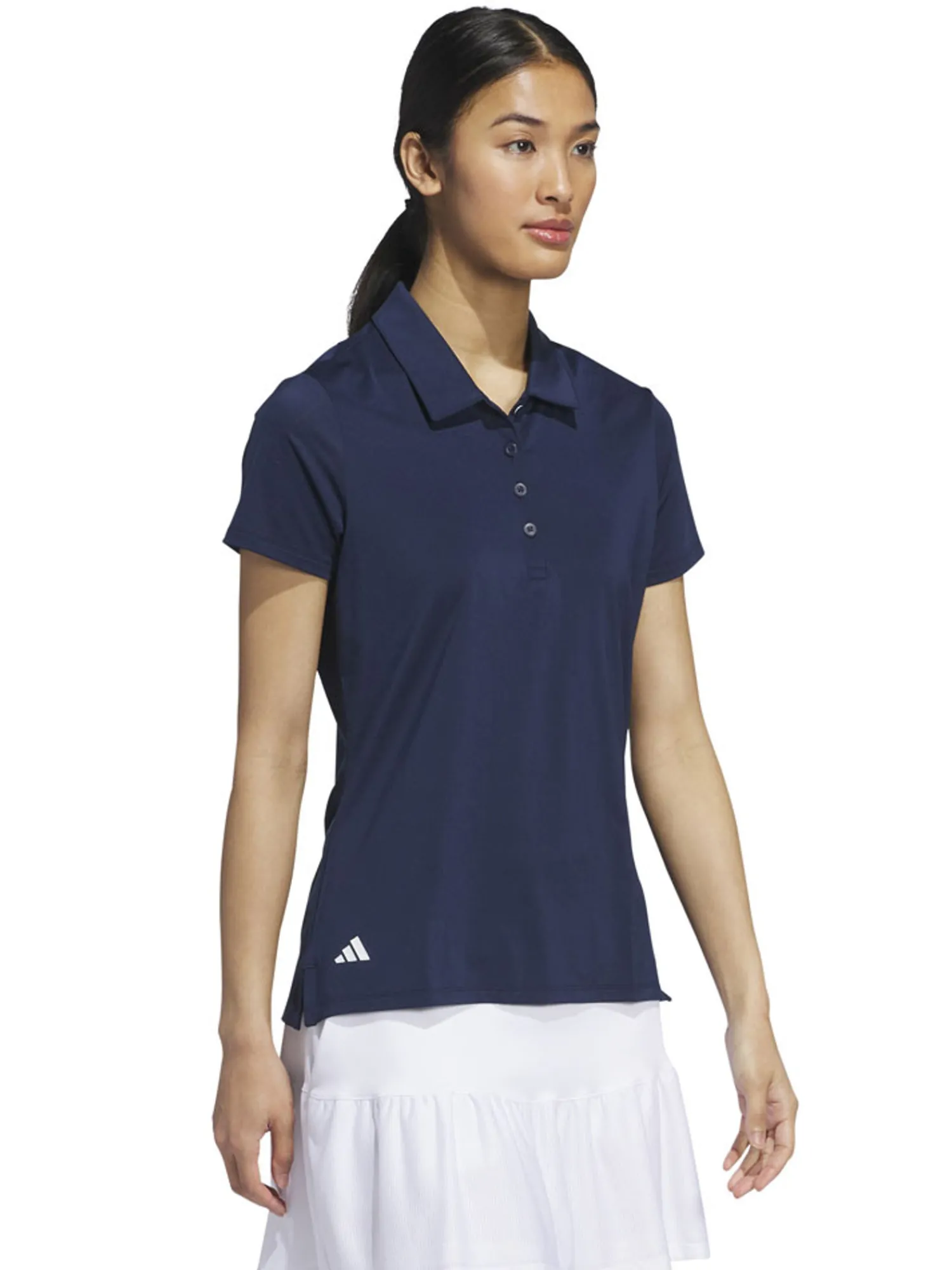 Adidas Shirts|Womens Ultimate365 Solid Short Sleeve Polo Shirt - Collegiate Navy