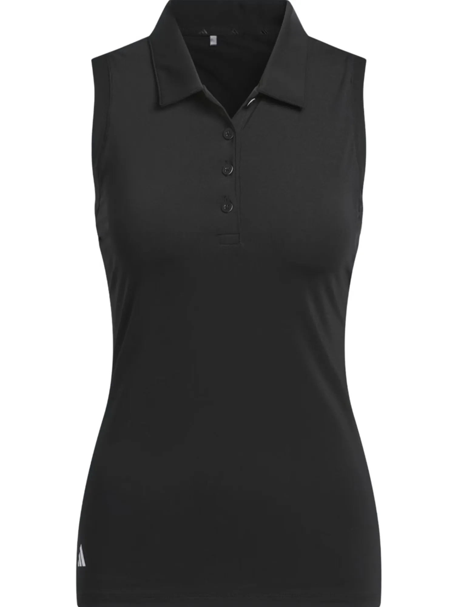 Adidas Shirts|Womens Ultimate365 Solid Sleeveless Polo Shirt - Black