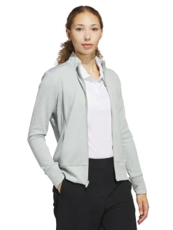 Adidas Jumpers|Womens Ultimate365 Texture Jacket - Wonder Silver