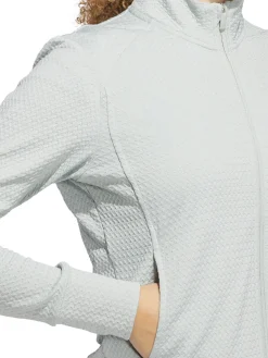 Adidas Jumpers|Womens Ultimate365 Texture Jacket - Wonder Silver