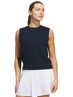 Adidas Vests|Womens Ultimate365 Tour Knit Vest - Collegiate Navy