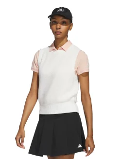 Adidas Vests|Womens Ultimate365 Tour Knit Vest - White