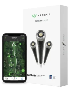 Golf Pride Game Tracking & Swing Analysers|Club Grips|Arccos x Tour Velvet Smart Grips Set