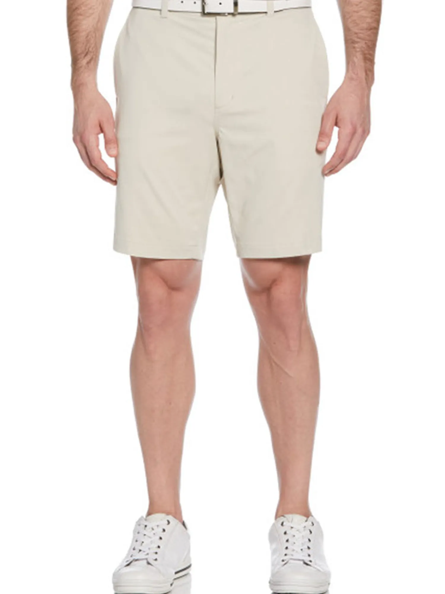 Ben Hogan Shorts|Active Waistband Flat Front 9-Inch Golf Short - Silver Lining