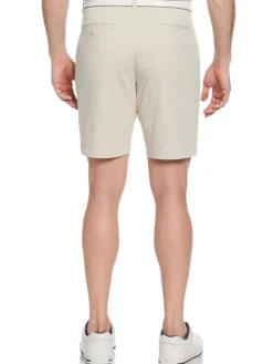 Ben Hogan Shorts|Active Waistband Flat Front 9-Inch Golf Short - Silver Lining