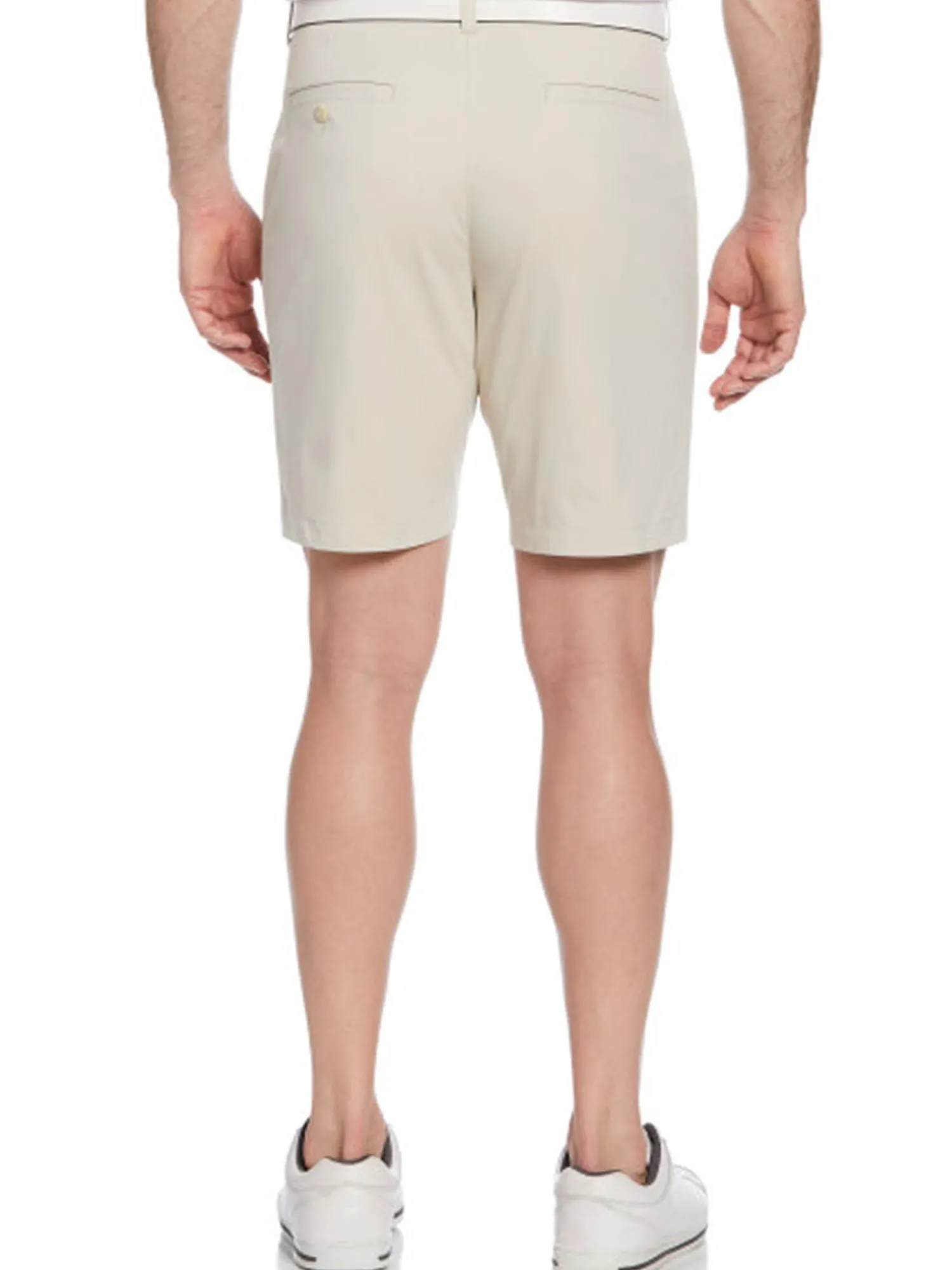 Ben Hogan Shorts|Active Waistband Flat Front 9-Inch Golf Short - Silver Lining