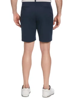 Ben Hogan Shorts|Active Waistband Flat Front 9-Inch Golf Short - Black Iris