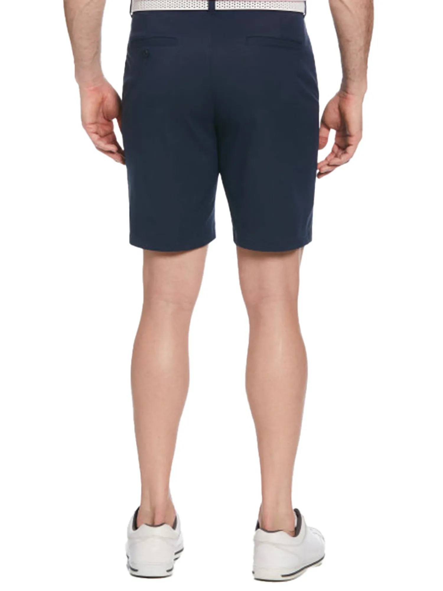 Ben Hogan Shorts|Active Waistband Flat Front 9-Inch Golf Short - Black Iris