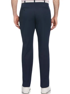 Ben Hogan Pants|Active Waistband Flat Front Golf Pant - Black Iris