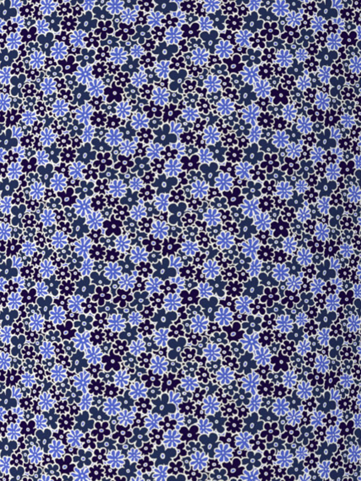 Ben Hogan Shirts|Mini Floral Printed Polo Shirt - Peacoat