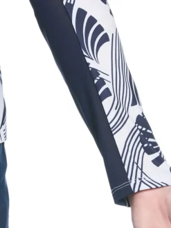 Ben Hogan Shirts|Women's Leaf Print Sun Protection Long Sleeve Top - Bright White