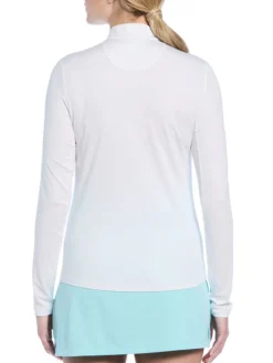 Ben Hogan Shirts|Women's Solid Sun Protection Long Sleeve Top - Bright White