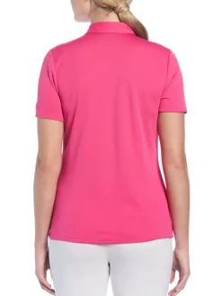 Ben Hogan Shirts|Women's Solid Ventilation Polo - Fuchsia Purple
