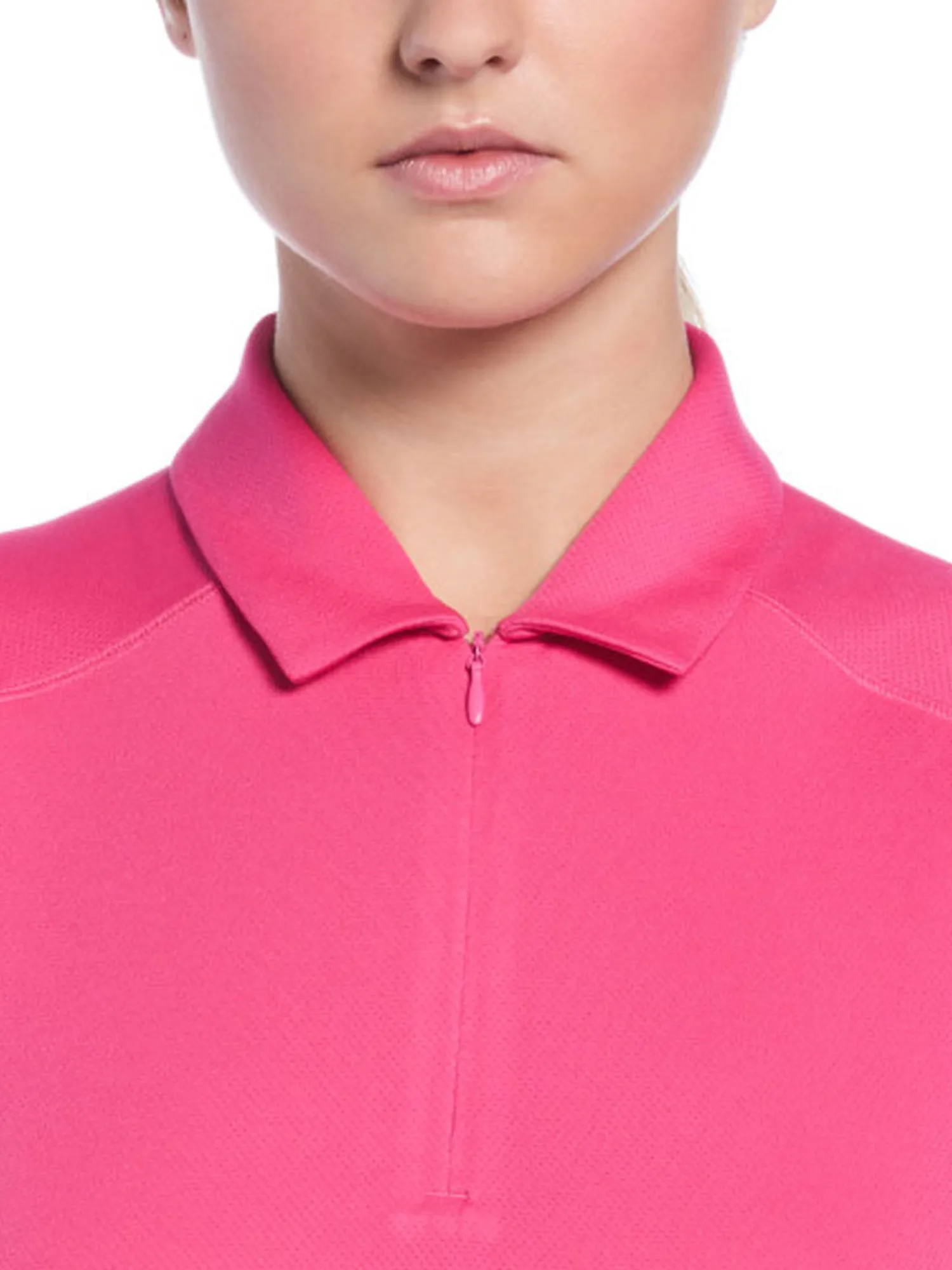 Ben Hogan Shirts|Women's Solid Ventilation Sleeveless Polo - Fuchsia Purple