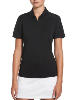 Ben Hogan Shirts|Women's Solid Ventilation Polo - Caviar