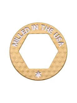Bettinardi Ball Markers|Divot Tools|Bettipalooza Open Hex Ball Marker - Brass