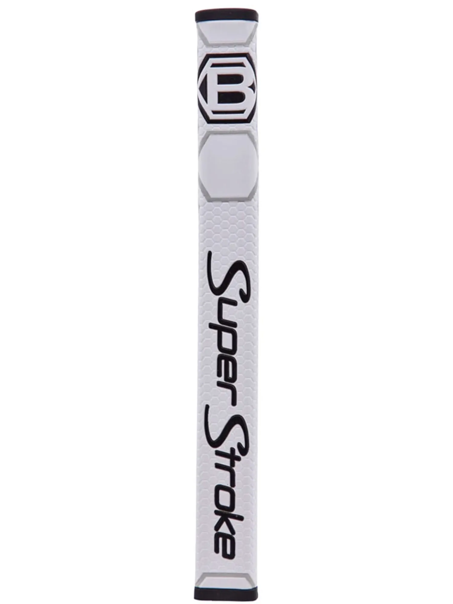 Bettinardi Putter Grips|Hex B SuperStroke Traxion Flatso 1.0 Putter Grip - White/Grey/Black
