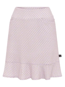 Birdee Sport Skorts & Dresses|Women's Solitaire Wave 18" Skort - White/Lilac