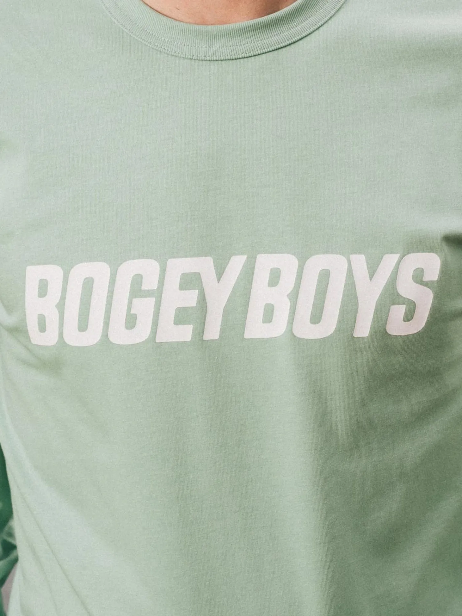 Bogey Boys Shirts|Bold Logo Longsleeve T-Shirt - Fair Green