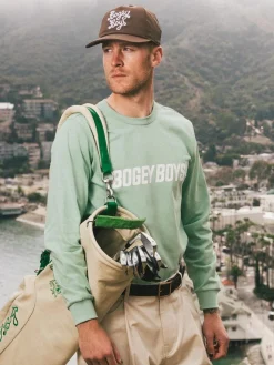 Bogey Boys Shirts|Bold Logo Longsleeve T-Shirt - Fair Green