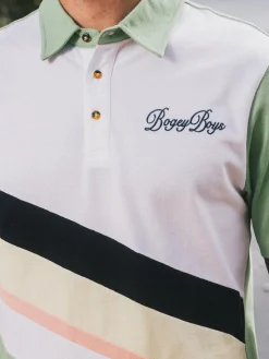 Bogey Boys Shirts|Diagonal Polo - Fair Green