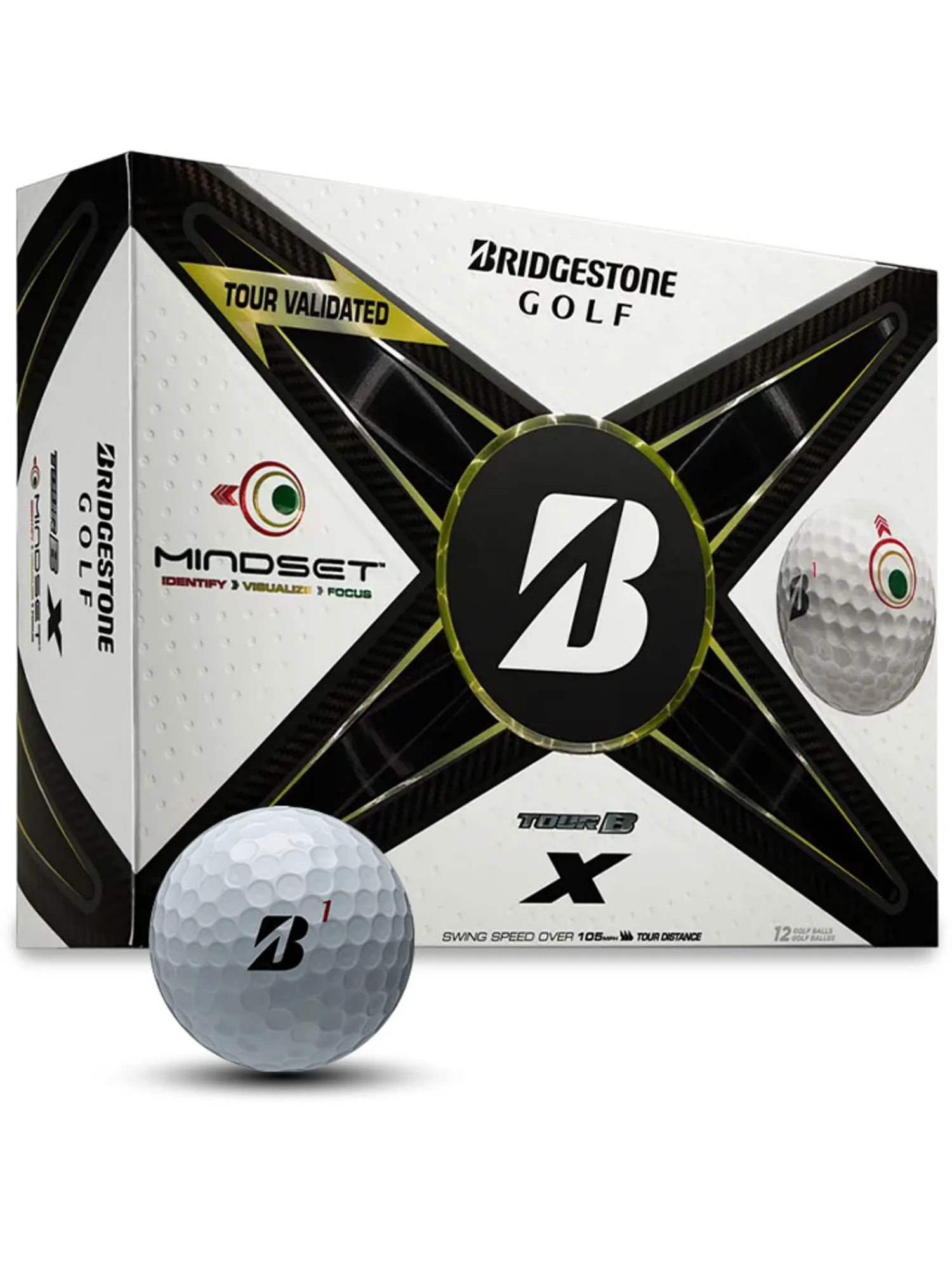Bridgestone New Golf Balls|TOUR B X MindSet Golf Balls