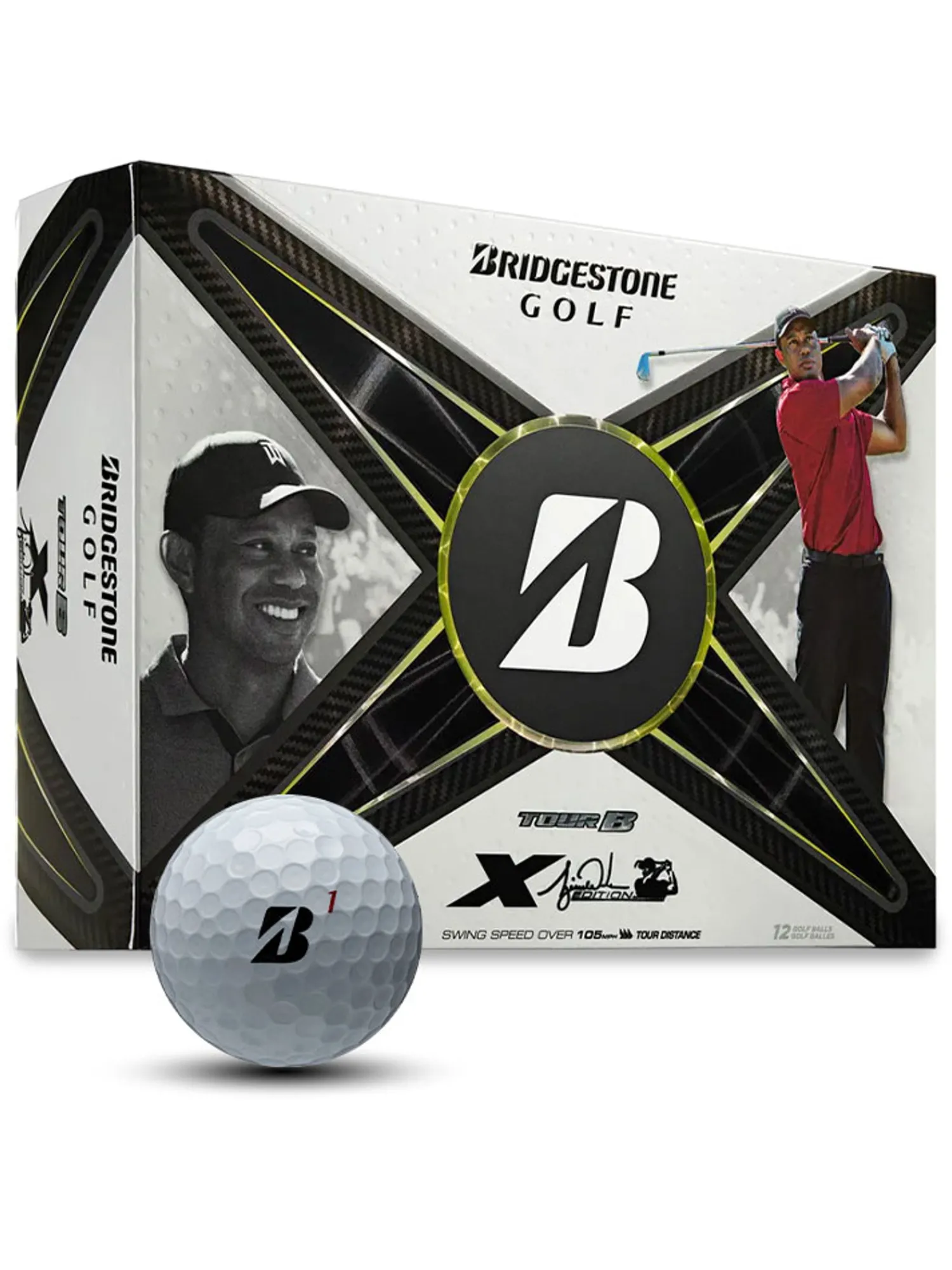 Bridgestone New Golf Balls|TOUR B X Tiger Woods Edition Golf Balls