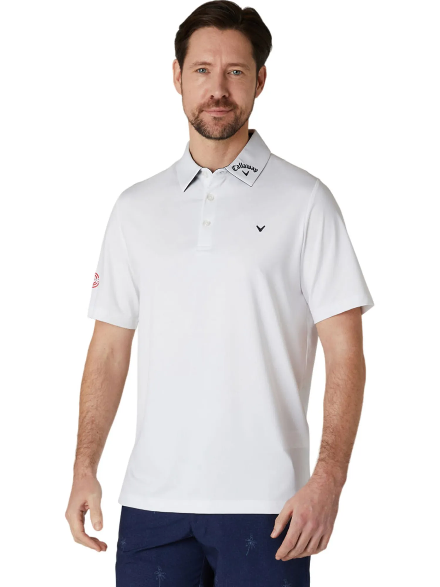 Callaway Shirts|3 Chev Odyssey Tour Polo - Bright White
