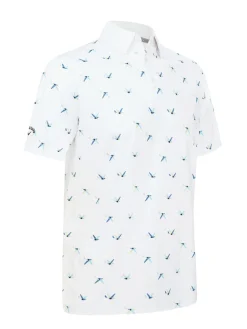 Callaway Shirts|All Over Birdie Polo - Bright White