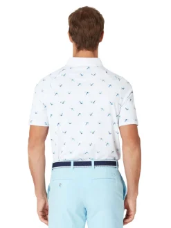 Callaway Shirts|All Over Birdie Polo - Bright White