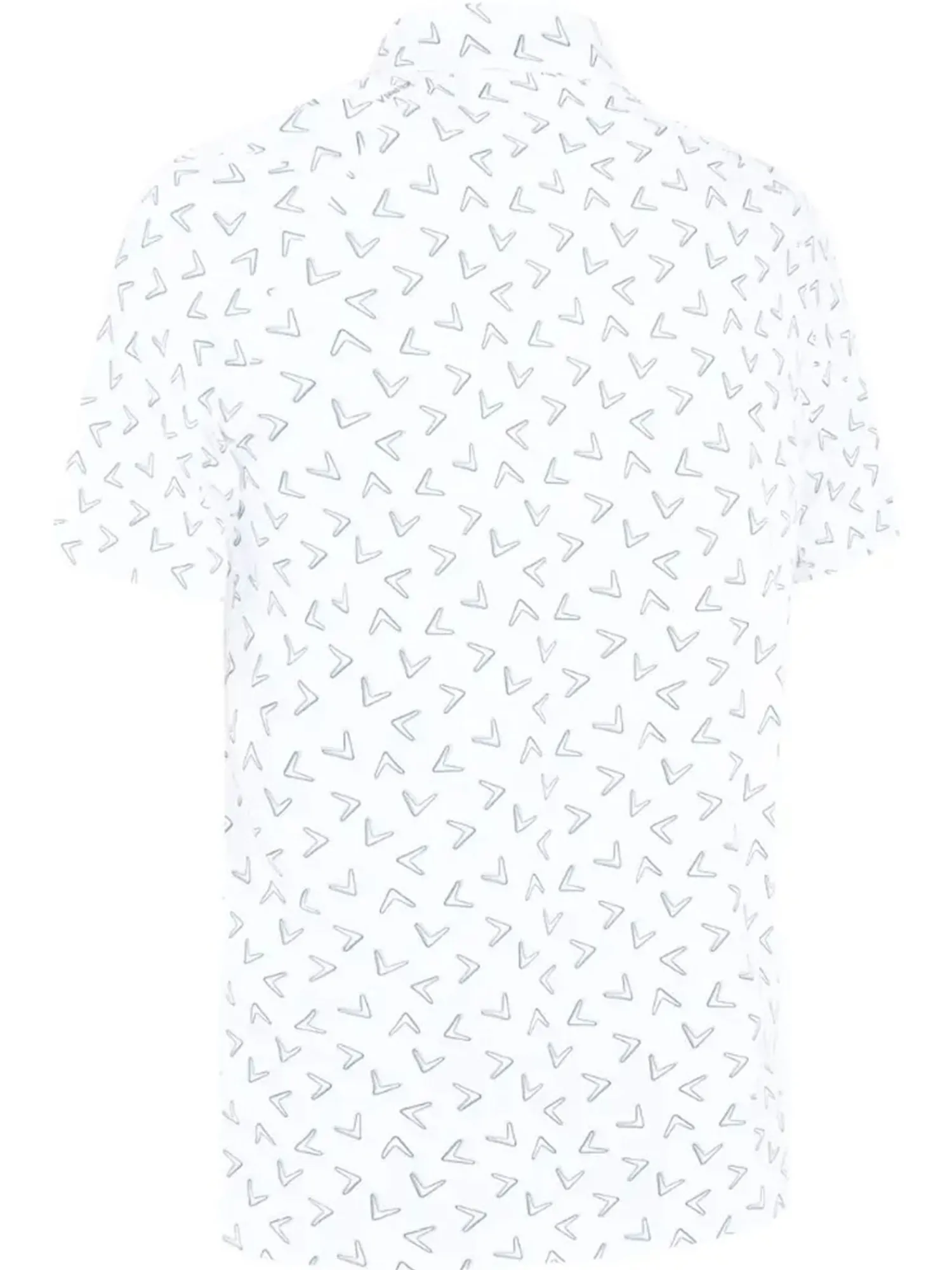 Callaway Shirts|All Over Large Chev Print Polo - Bright White