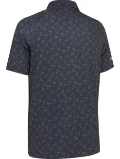 Callaway Shirts|All Over Large Chev Print Polo - Caviar
