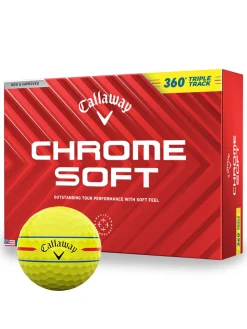 Callaway New Golf Balls|Chrome Soft 360 Triple Track 2024 Golf Balls